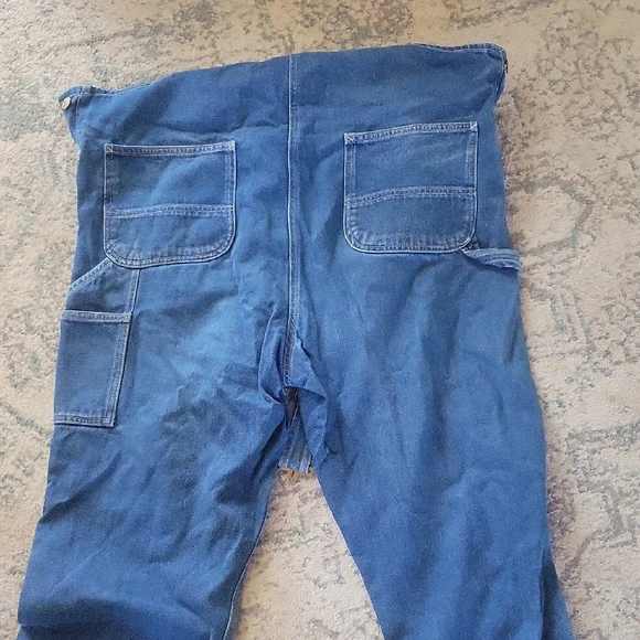 Carhartt Classic Blue Denim Overalls 38x30 - Picture 8 of 8